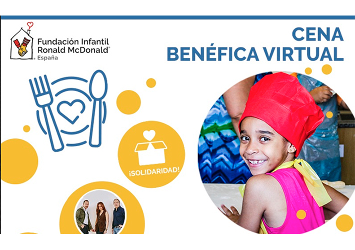 foto noticia La Fundación Infantil Ronald McDonald organiza una cena benéfica virtual.